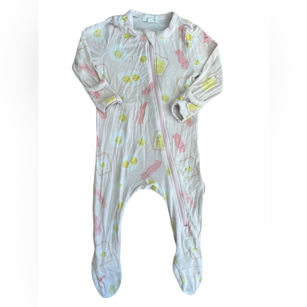 Angel Dear Kids One Piece Footie - Pink and Yellow